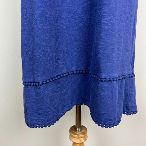 Boden Dress Womens 6R Purple Eyelet Embroidered Shift Short Sleeve Above Knee - Picture 3 of 13